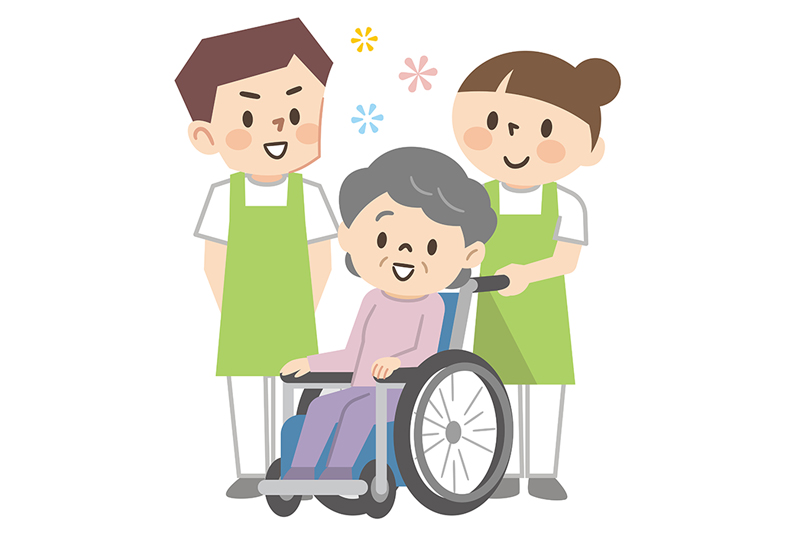 挨拶・検温・バイタル測定